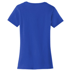 T-shirts Slim Fit pour femmes pour le printemps et l'été Spandex/Polyester Couleur True Royal Options disponibles - Product Image 2