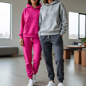 OEM Pullover Tracksuit Women Sportswear <b>Jogging</b> Fitness Jogger Track <b>Suit</b> <b>Ladies</b> Pullover Hoodie and Sweatpants Sets Women's - Product Image 6
