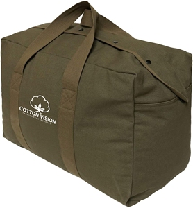 กระเป๋าเดินทางแบบยุทธวิธี ขนาดใหญ่พิเศษ พับเก็บได้อเนกประสงค์ ทำจากผ้าแคนวาส พร้อมตัวล็อคแบบกระดุม สำหรับการเดินทางและจัดเก็บสิ่งของกลางแจ้ง - Product Image 1