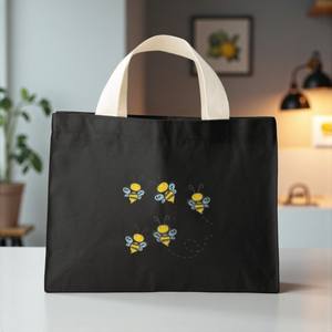 Fourre-tout en coton vert Durable 100% toile de coton sac d'épicerie et de shopping réutilisable fourre-tout promotionnel écologique avec marque - Product Image 1