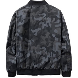 Men's Unique Design Custom Stain Polyester Solid Color <b>camo</b> Style Bomber <b>Jacket</b> High Quality with Stand Collar Men's <b>Jackets</b> - Product Image 2