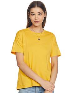 Camiseta de Mujer 100% Algodón, Color Sólido, Manga Corta, Ropa de Verano, Informal, Lisa, de Alta Calidad, Cuello Redondo, Modelo 2026 - Product Image 1