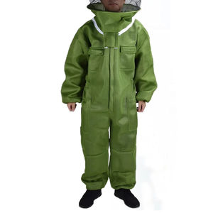Traje de abeja de seguridad de algodón ventilado de 3 capas, ropa de abejas de granja, chaqueta, mono, traje de protección de abejas para Apicultor - Product Image 3