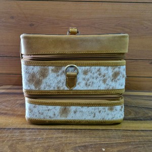 กล่องใส่เครื่องสำอางหนังแท้สำหรับเดินทางกันน้ำมีซิปปิดปรับแต่งโลโก้ได้ - Product Image 5