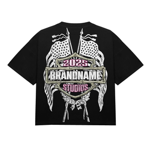 Camisetas de gran tamaño informales GSM 180 de alta calidad al por mayor, camisetas de hombre en blanco, 100% algodón, diseño de logotipo personalizado, serigrafía - Product Image 5