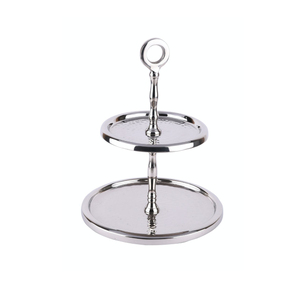 Latest Designed Metal <b>Cake</b> Stand Server Home Party Celebration <b>Cake</b> Pedestal with Two Tier Manufacturer in India - Product Image 6