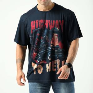 T-shirts de marque pour hommes, style streetwear sportif haut de gamme, grandes tailles, coupe ample, 220g, fabrication pakistanaise, bonne qualité - Product Image 3