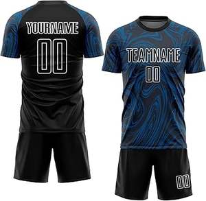 Uniforme de football pour jeunes de haute qualité motif à pois 3D short en jersey évacuant l'humidité taille 2-12Y col rond respirant pour les garçons - Product Image 4