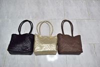 Sac fourre-tout vintage en cuir véritable pour femme, modèle Moroccansoul 768, sans fermeture, en plastique, toutes saisons, fabriqué au Maroc