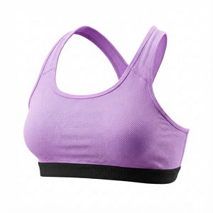 Sujetador Deportivo de Malla Transpirable Ecológico para Mujer, Diseño Sólido, Ajuste Personalizado, Ropa Deportiva para Entusiastas del Yoga y el Fitness - Product Image 1