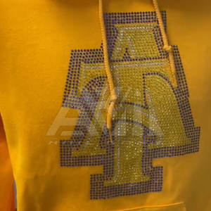 เสื้อฮู้ดผู้ชายผ้าฟลีซปักเพชร ขายดีออนไลน์ สำหรับฤดูหนาว ผลิตจากวัสดุเป็นมิตรต่อสิ่งแวดล้อม ระบายอากาศได้ดี MOQ ต่ำ - Product Image 4