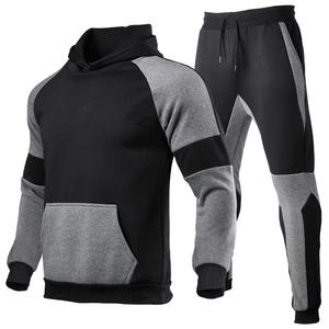 Hooded Sweat <b>shirt</b>+Pant 2-piece Sets <b>Men</b> Set Sports Suit <b>Fleece</b> Thickened Sportswear Casual <b>Men</b> Tracksuit Winter male Tracksuit - Product Image 3