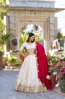 Choli brodé extensible Vichitra prêt-à-porter pour femme, chemisier non cousu, dupatta longueur cheville, réversible, infroissable, rapide