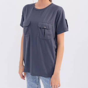 Camisetas de Manga Corta para Mujer, Ecológicas, Ajustadas, Transpirables, con Colores y Logotipos Personalizados, Ropa Casual Urbana, Novedad 2026 - Product Image 4