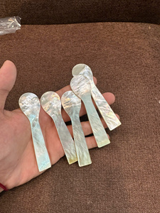 Natural Mussel Shell Spoon, Suitable for Eating Caviar, <b>Teaspoon</b>, Elegant and Elegant Design. Meaningful Gift - Product Image 2