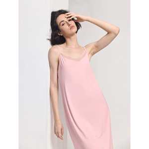 ชุดเดรสลำลองฤดูร้อนแบบพรีเมียมสุดหรู ผ้าลูกไม้ไผ่ ODM สำหรับใส่ในบ้าน เอวยางยืด ระบายอากาศได้ดี ผ้ายืดสแปนเด็กซ์ ไซส์ 3XL แบบไม่มีแขน - Product Image 6