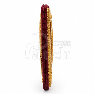 Badge brodé sur mesure en fil de soie de luxe, fait main, pour chapeaux, vêtements et uniformes. - Product Image 5