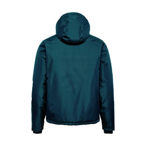OEM impermeable chaqueta de invierno con capucha para los hombres cortavientos prendas de vestir exteriores con bolsillos con cremallera y marca personalizada - Product Image 2