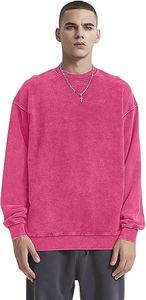 Sudaderas con Capucha Personalizadas de Marca, 100% Algodón, Lavado Ácido, Estilo Retro, Algodón Terry, Hombros Caídos, Lisas, Unisex, Vintage - Product Image 6