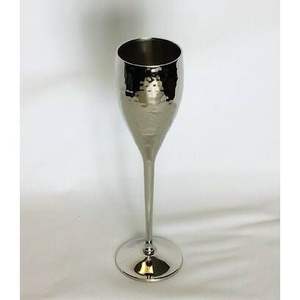 Copa de Vino y Champán de Aluminio de Lujo con Acabado Antiguo y Patrón Martillado a Bajo Precio - Product Image 6