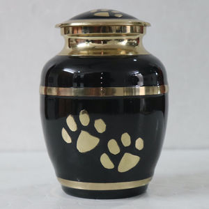 Urne de crémation en métal de la meilleure qualité avec conception d'empreinte d'animaux de patte pour garder les cendres de vos animaux de compagnie et garder leurs souvenirs - Product Image 3