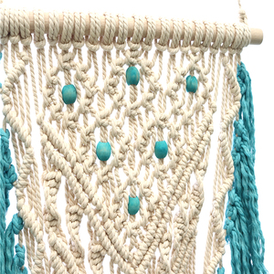 Décoration murale bohème en macramé bicolore, faite à la main, décoration d'intérieur, art mural - Product Image 2