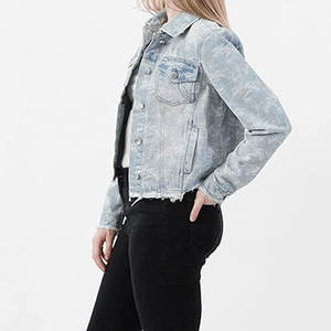 Veste en jean pour femmes légère, vente en gros, vêtements décontractés, usage extérieur, veste en jean pour femmes en vente en ligne - Product Image 4