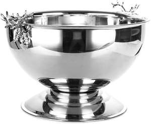 Tazón de Hielo Redondo Ecológico Hecho a Mano, Utensilios de Bar de Acero Inoxidable Pulido a Mano para el Hogar, Decorativo para Fiestas - Product Image 1