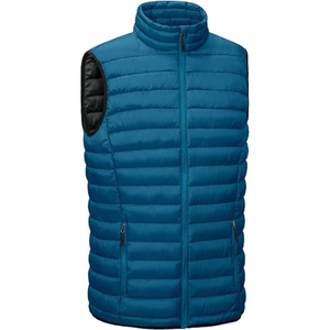 Chaleco Acolchado de Forro Polar con Cuello Alto para Hombre, Chaqueta sin Mangas de Invierno con Frente Personalizado - Product Image 1