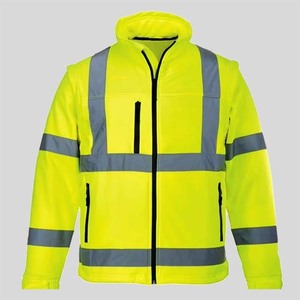 2026 New ANSI Class 1 Hi Vis Reflective LED Flash Safety Jacket <b>Waterproof</b> Windbreaker Outdoor Construction Coat for Men ZOHSUB - Product Image 3
