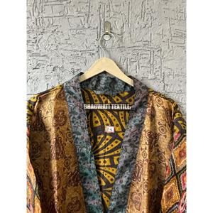 Kimono de seda Vintage para mujer, bata de baño Floral para verano, Bikini Sexy para cubrir, vestido térmico, Kimono de regalo - Product Image 3