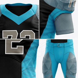 Uniforme de football américain de haute qualité, matière respirante, coutures robustes, parfait pour les matchs de compétition, l'entraînement et les tenues d'équipe. - Product Image 5
