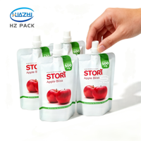 Pochette Doypack personnalisée réutilisable en matériau de qualité alimentaire avec bec verseur pour jus de fruits, yaourt et autres boissons liquides