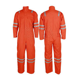 Cómodo, duradero, poliéster, algodón, uniforme para trabajadores de la construcción, rayas reflectantes transpirables, mono de trabajo para largas horas - Product Image 1