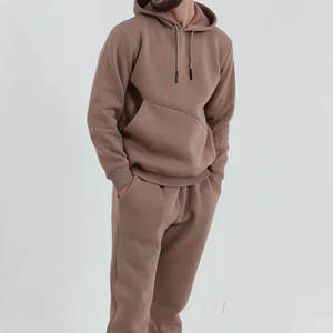 Conjunto de Ropa Deportiva Personalizada, Pantalones Deportivos y Sudadera con Capucha, Conjuntos Deportivos Extra Grandes Unisex, Sudadera con Capucha para Hombre, Pantalones Deportivos Gruesos, Conjunto Holgado - Product Image 1