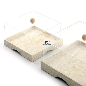 Plateau de service de serpillière avec couvercle en acrylique pour Ramadan Eid Mubara - Product Image 5