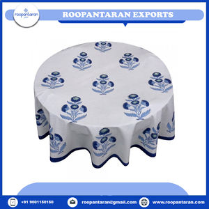 Nappe de Banquet tissé Jacquard main bloc imprimé bien absorbant 100% coton 20 feuilles nappe 180 Cms vente bas prix - Product Image 6