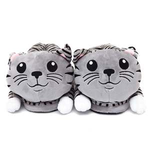 SLOFFIES Pantoufles en peluche pour adulte, taille unique, à bout fermé et lumineuses - Product Image 2
