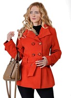 Chaqueta Varsity de Invierno para Mujer, de Cuero Genuino y Lana, Resistente al Viento, Transpirable, Tallas Grandes, para Otoño, Hecha en Turquía, Venta al Por Mayor