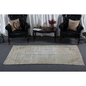 Tapis Vintage en laine turque moderne Beige surdimensionné 37X73 pieds tissage plat Patchwork motif pour décorations de salon Latex - Product Image 3