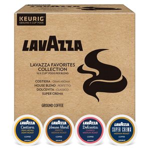 Coffret varié Lavazza Favorites Collection, dosettes individuelles pour Keurig K-Cup, cafés torréfiés légers et moyens, boîte de 64 unités - Product Image 1