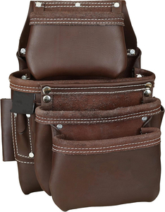 100% bolsa de cuero Real multiusos 28 bolsillos para bolsa de herramientas de trabajo herramienta de marco para cinturón de herramientas de carpintero - Product Image 6