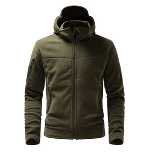 Chaqueta cortavientos/Softshell transpirable a la moda para hombre, nueva ropa de abrigo con capucha para exteriores con cierre de cremallera, tallas para invierno - Product Image 4