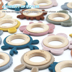 Mordedores de Silicona para Bebés, Diseño de Animales Grandes y Lindos, Venta al Por Mayor 2026, OEM, Suaves, Libres de BPA, Grado Alimenticio, Anillo de Dentición, Los Mejores - Product Image 2