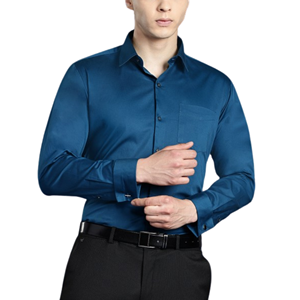 Camisa de negocios con botones de manga larga de estilo informal de invierno para hombre, sin arrugas y transpirable con función antiarrugas - Product Image 3