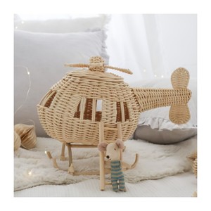 Meilleur cadeau d'anniversaire pour bébés garçons avion hélicoptère enfants jouet écologique rotin avion volant jouets - Product Image 1