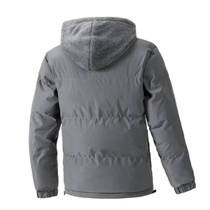 Cárdigan cálido de invierno para hombre, chaquetas acolchadas, moda para hombre, prendas de punto con forro polar, suéteres, cárdigan, abrigos, Chaqueta de punto cortavientos para hombre - Product Image 5