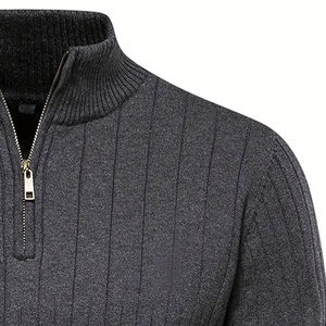 Último diseño Simple Plain Crew Nek Style Men Sudadera con su logotipo y sudadera de manga larga impresa para hombres - Product Image 4