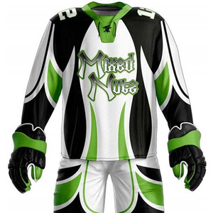 New Arrival <b>Custom</b> Sublimation Breathable Anti-Bacterial Ice Hockey Uniform 100% Polyester Made in Pakistan - Product Image 5