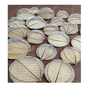 Panier en bambou fait main écologique, plateau de décorticage en bambou, couvercle alimentaire en bambou pour la cuisine à domicile - Product Image 6